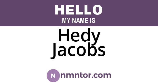 Hedy Jacobs