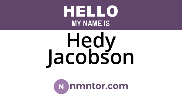 Hedy Jacobson