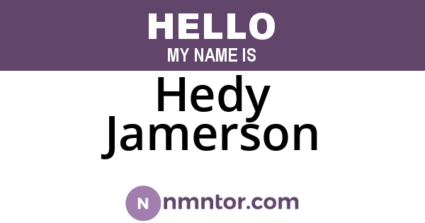 Hedy Jamerson