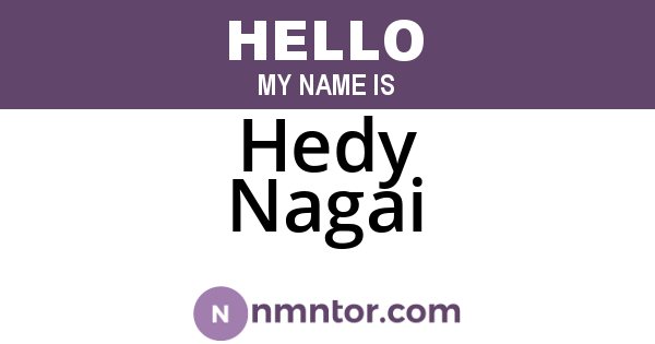 Hedy Nagai