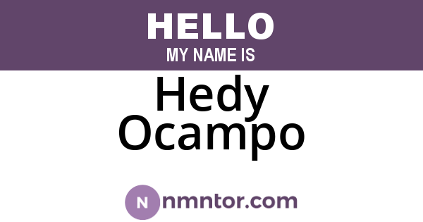 Hedy Ocampo