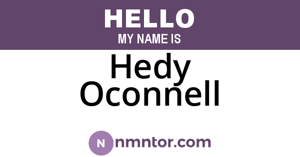 Hedy Oconnell
