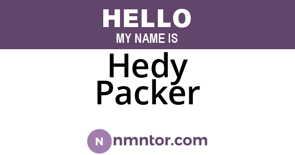 Hedy Packer
