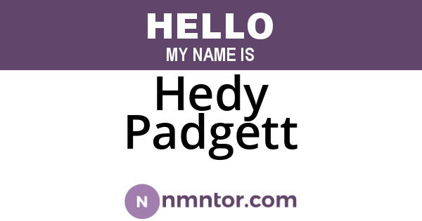 Hedy Padgett
