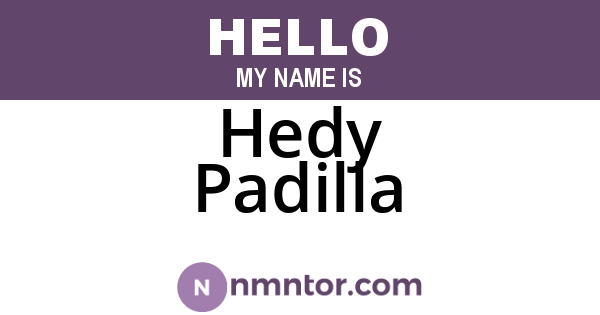 Hedy Padilla