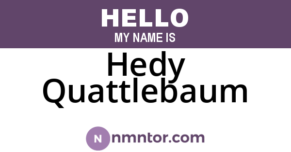 Hedy Quattlebaum