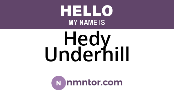 Hedy Underhill