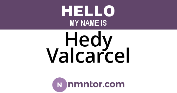 Hedy Valcarcel