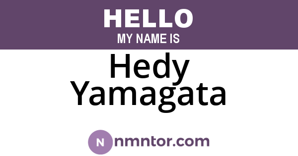 Hedy Yamagata