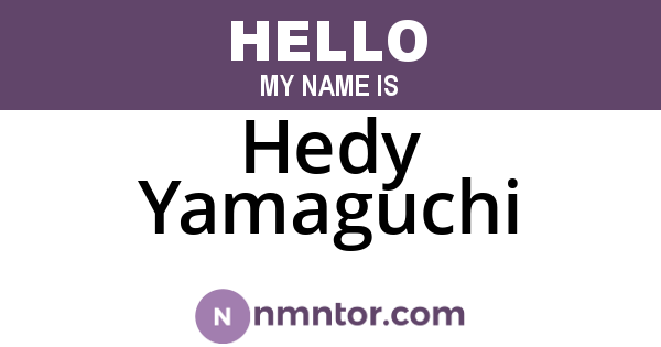 Hedy Yamaguchi