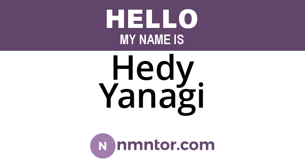 Hedy Yanagi