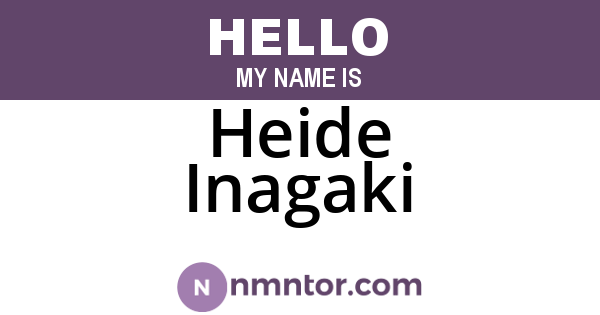 Heide Inagaki