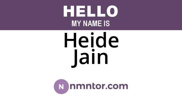 Heide Jain