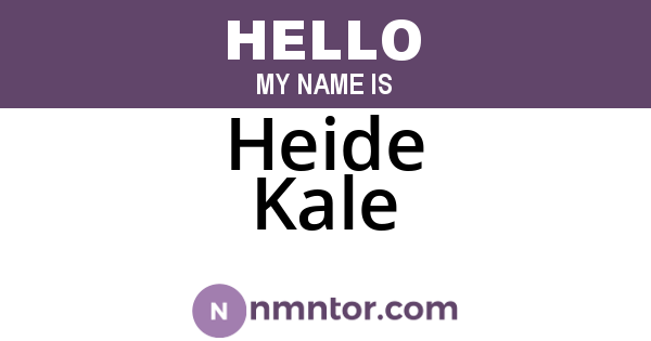 Heide Kale