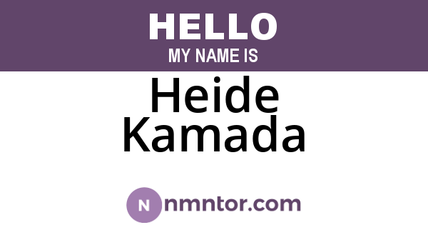 Heide Kamada
