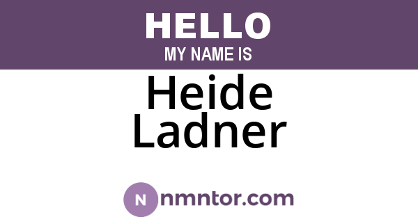 Heide Ladner