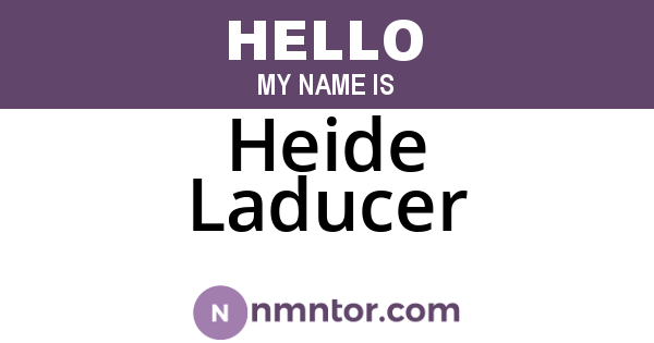 Heide Laducer