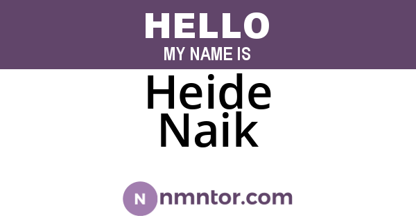 Heide Naik