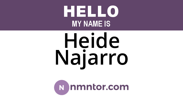 Heide Najarro