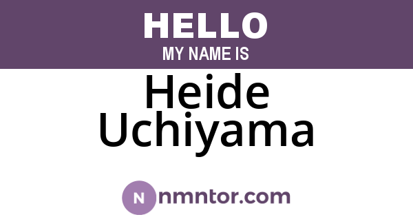 Heide Uchiyama
