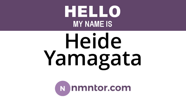Heide Yamagata