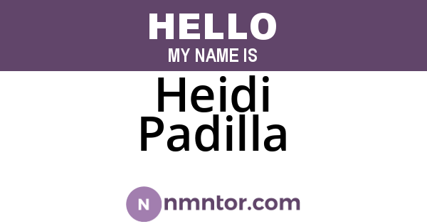 Heidi Padilla