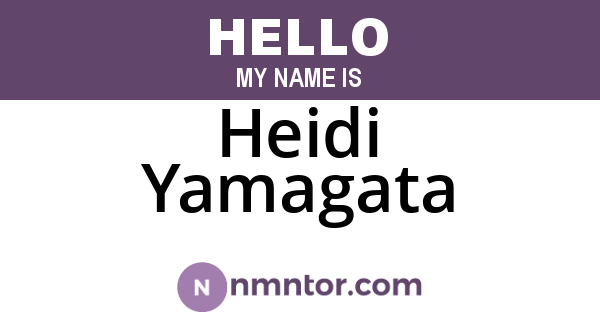 Heidi Yamagata