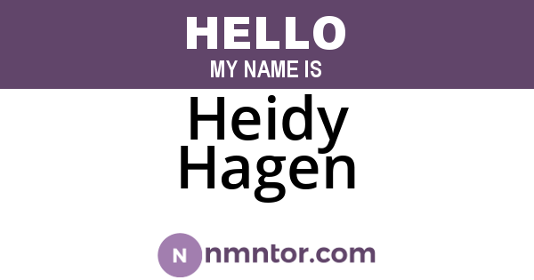 Heidy Hagen