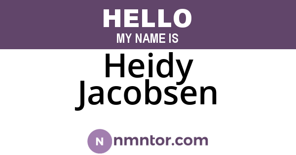 Heidy Jacobsen