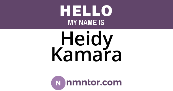 Heidy Kamara