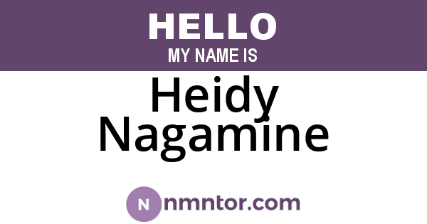 Heidy Nagamine