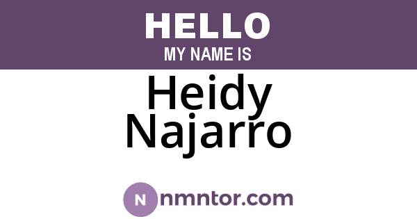 Heidy Najarro