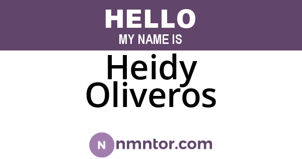 Heidy Oliveros