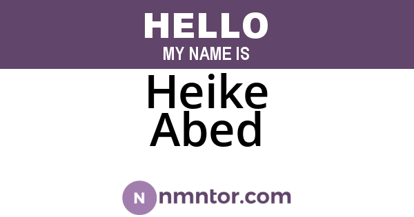 Heike Abed