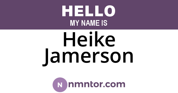 Heike Jamerson