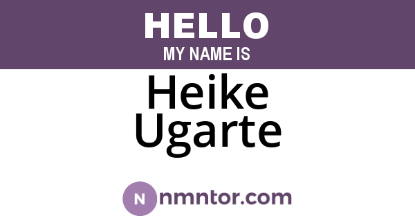 Heike Ugarte