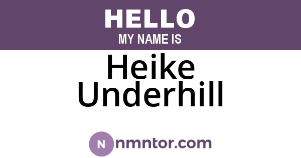 Heike Underhill