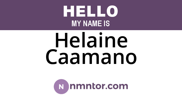 Helaine Caamano