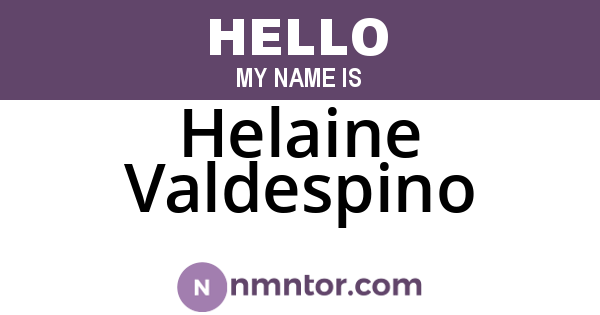 Helaine Valdespino