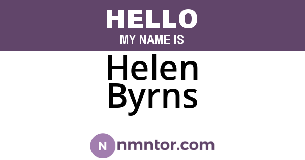 Helen Byrns