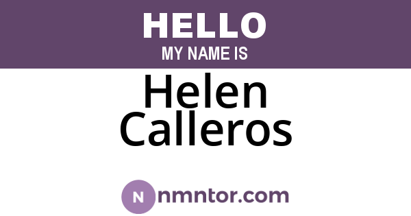 Helen Calleros