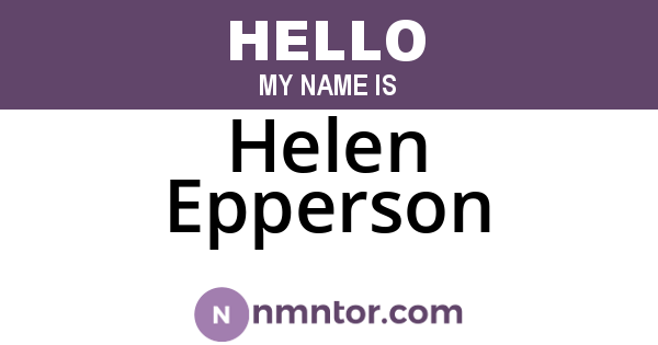 Helen Epperson