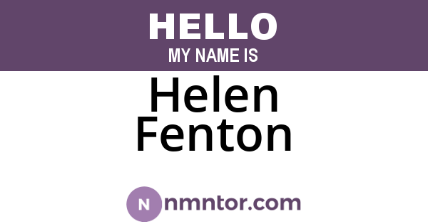 Helen Fenton