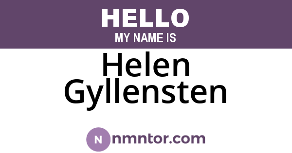 Helen Gyllensten