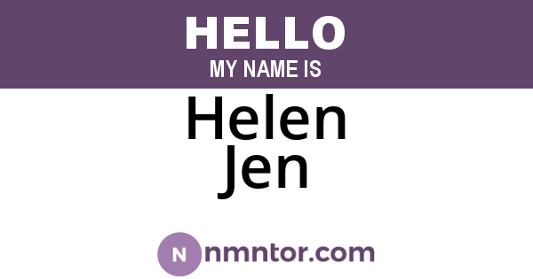 Helen Jen