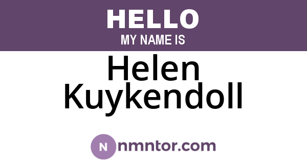 Helen Kuykendoll