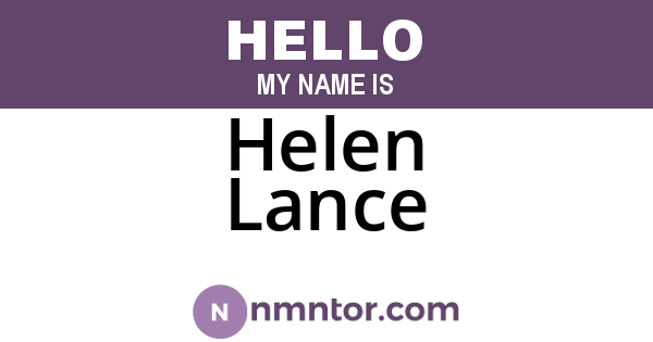 Helen Lance