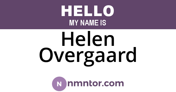 Helen Overgaard