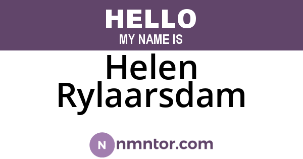 Helen Rylaarsdam