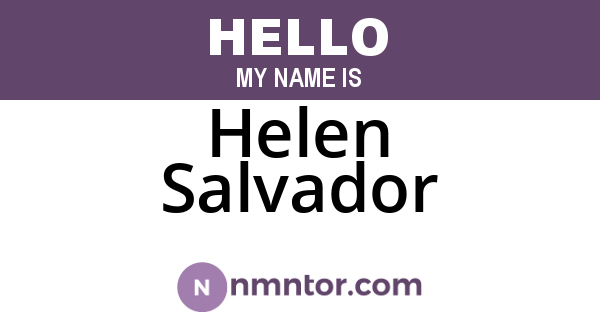 Helen Salvador